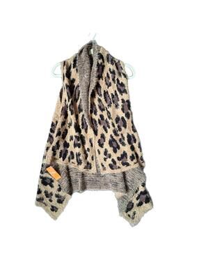NEW Leopard Print Women's Sweater Vest - L